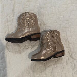 Cat & Jack Shimmering Gold Boots